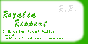 rozalia rippert business card